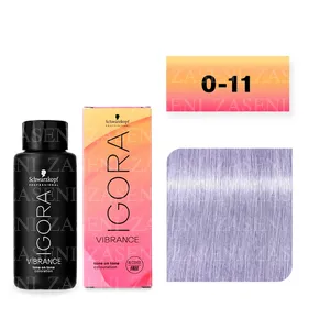 SCHWARZKOPF TINTE IGORA VIBRANCE Nº 0-11 CONCENTRADO CENIZA 60ML