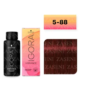 SCHWARZKOPF TINTE IGORA VIBRANCE Nº 5-88 CASTAÑO CLARO ROJO INTENSO 60ML