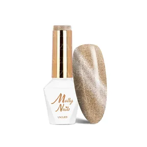 MOLLY LAC ESMALTE SEMIPERMANENTE HEMA FREE OJO DE GATO Nº 444 GINGER 8ML