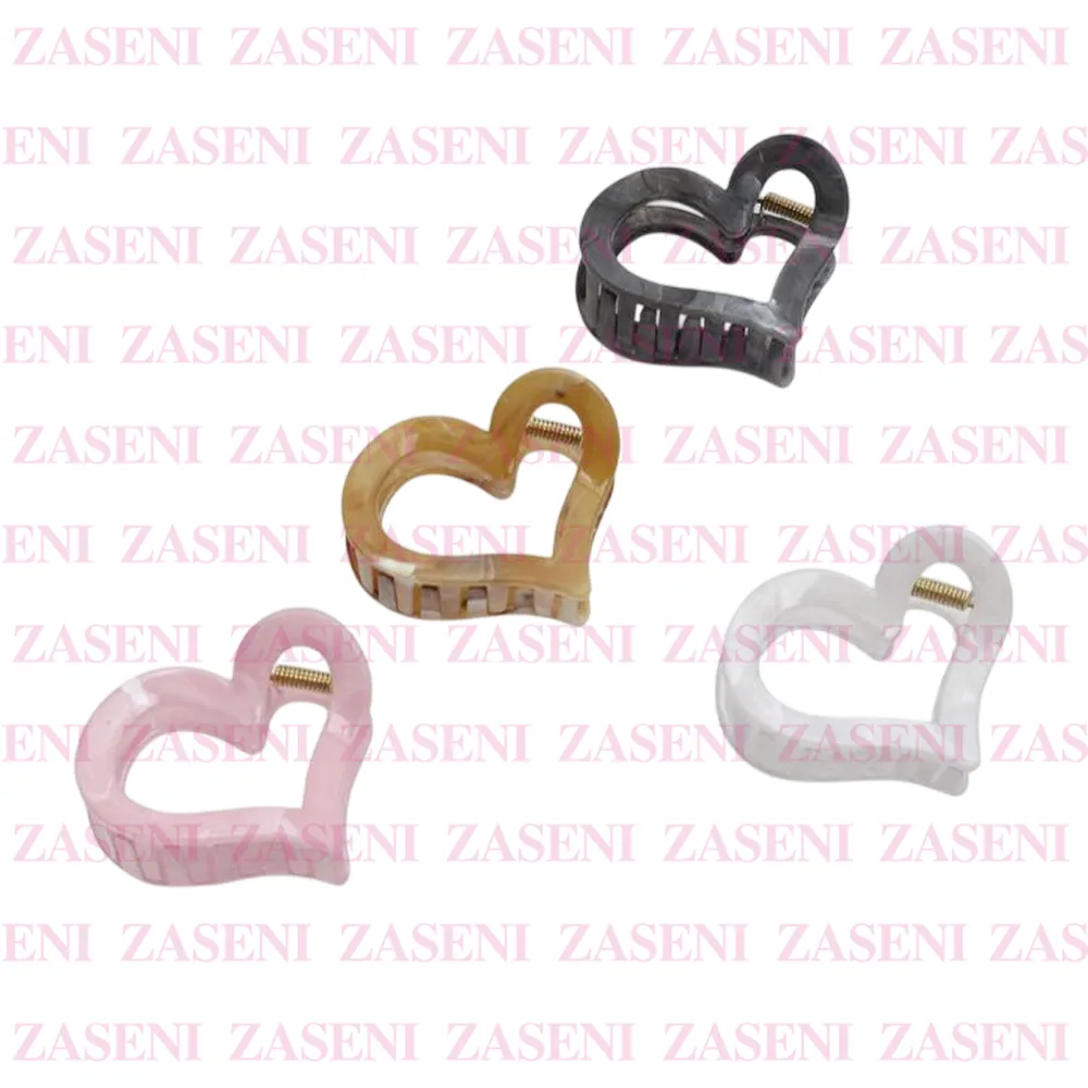 Pinza De Pelo Corazón Marmoleada 1Ud