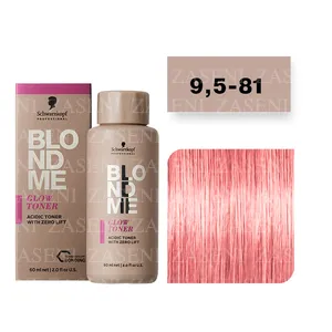 SCHWARZKOPF BLONDME GLOW TONER Nº 9,5-81 FRESA 60ML