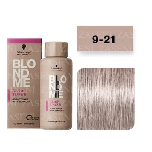 SCHWARZKOPF BLONDME GLOW TONER Nº 9-21 ACERO 60ML
