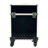 Maleta Trolley Relieve Rombos Negra