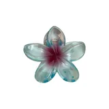 J&L Pinza Pelo Flor Hawaiana Translúcida Bicolor
