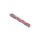 Bigudí Plástico Bicolor Ondulado Rojo Azul 12Uds