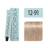 SCHWARZKOPF TINTE IGORA ROYAL HIGHLIFTS 12-91 SUPERACLARANTE VIOLETA CENIZA 60ML