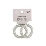 J&L Coletero Espiral Blanco Iridiscente 2Uds