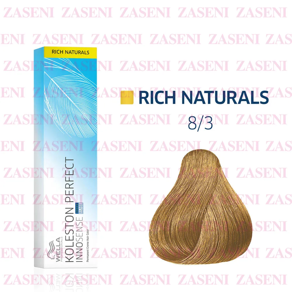 Koleston Perfect Innosense Me+ Rich Naturals N° 8/3 Rubio Claro Dorado 60ml