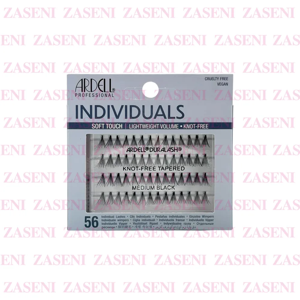 Soft Touch Pestañas Individuales Sin Nudo Medianas 56 Negras
