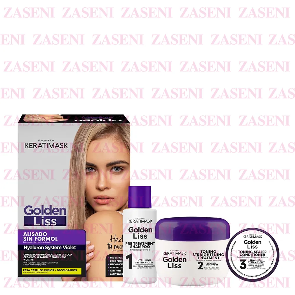 KERATIMASK GOLDEN LISS ALISADO SIN FORMOL CABELLO RUBIO Y DECOLORADO