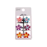 Mini Pinzas Flores Hawaianas 6Uds