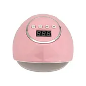 Lámpara De Uñas F6 Uv/Led 86W Rosa Pastel