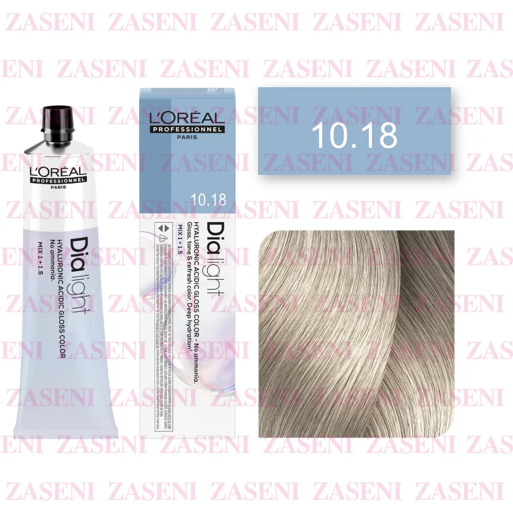 Tinte Dia Light N° 10.18 Rubio Platino Ceniza Moca 60ml
