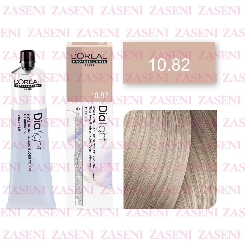 Tinte Dia Light N° 10.82 Rubio Platino Moca Irisado 60ml