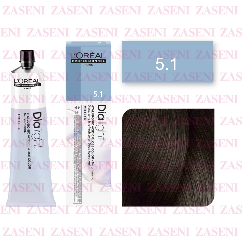 Tinte Dia Light N° 5.1 Castaño Claro Ceniza 60ml