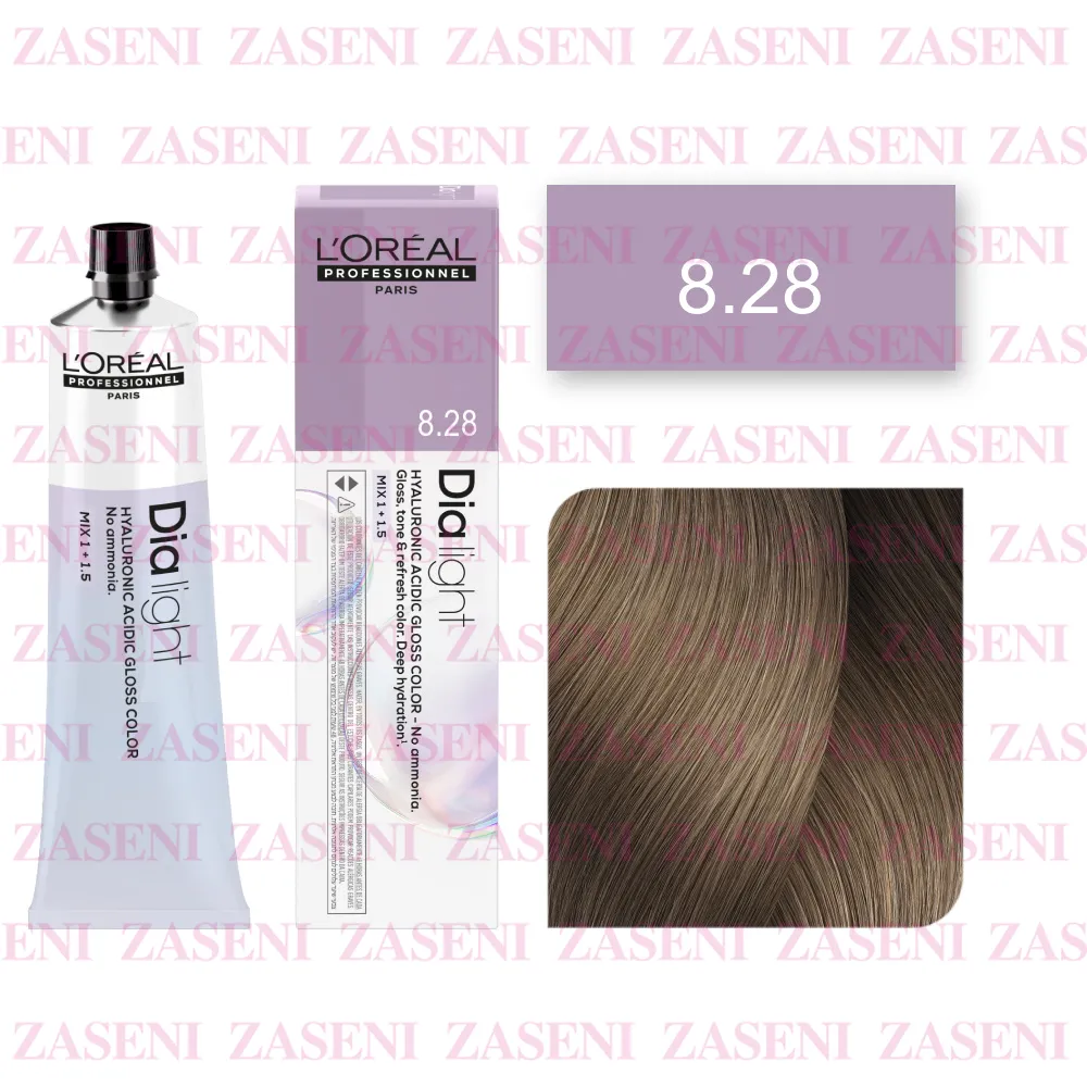Tinte Dia Light N° 8.28 Rubio Claro Irisado Moca 60ml