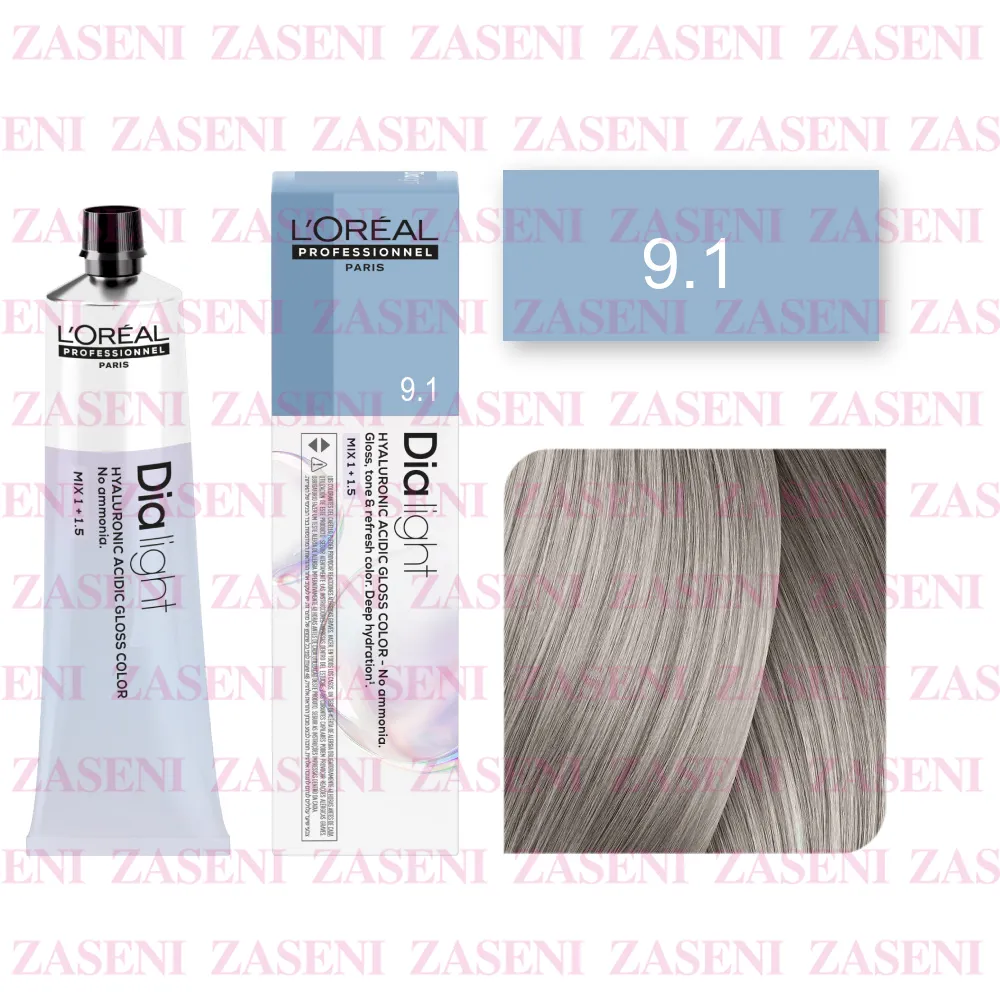 Tinte Dia Light N° 9.1 Rubio Muy Claro Ceniza 60ml