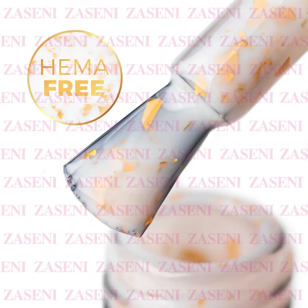 Rubber Base Flakes Hema Free Milk Gold 10ml