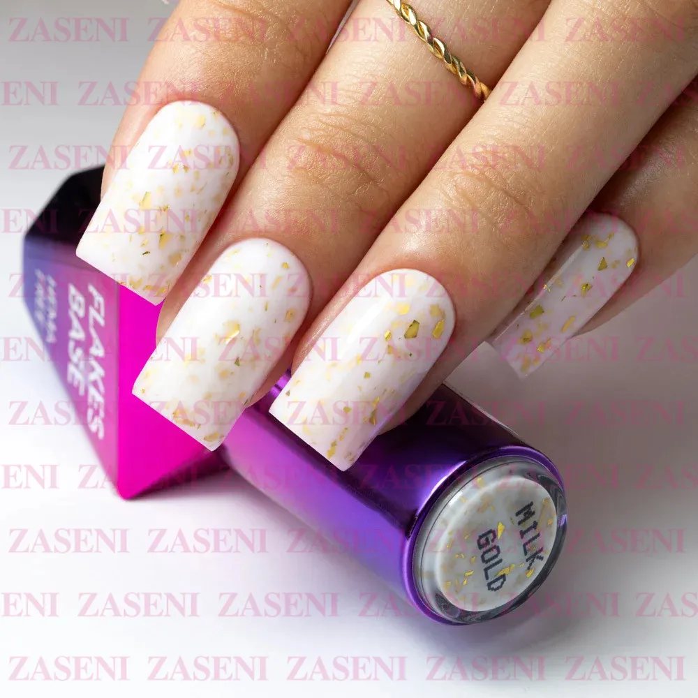 Rubber Base Flakes Hema Free Milk Gold 10ml