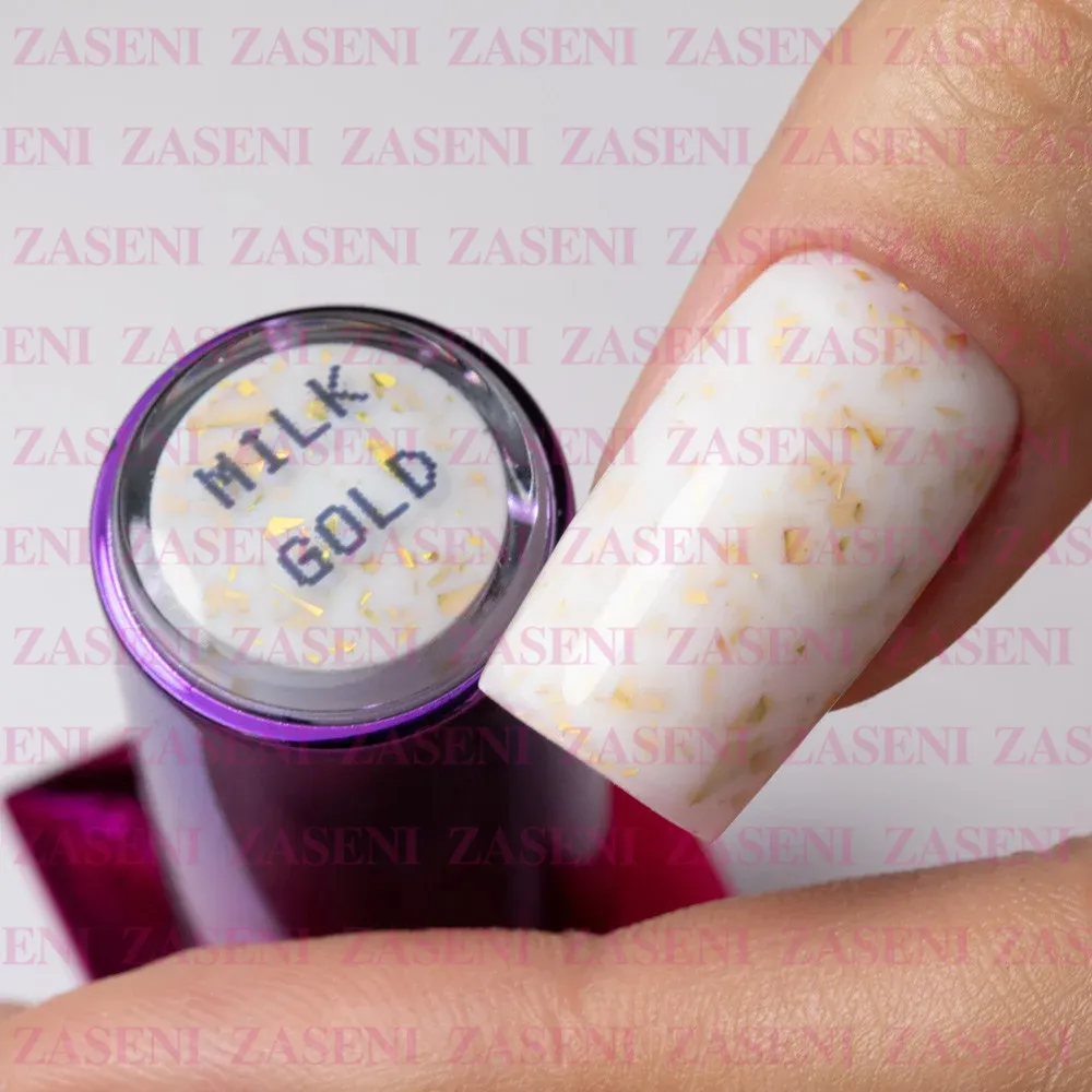 Rubber Base Flakes Hema Free Milk Gold 10ml
