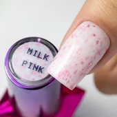 Rubber Base Flakes Hema Free Milky Pink 10ml