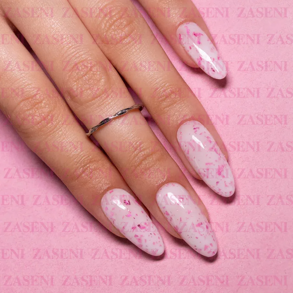 Rubber Base Flakes Hema Free Milky Pink 10ml