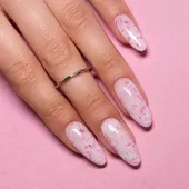 Rubber Base Flakes Hema Free Milky Pink 10ml