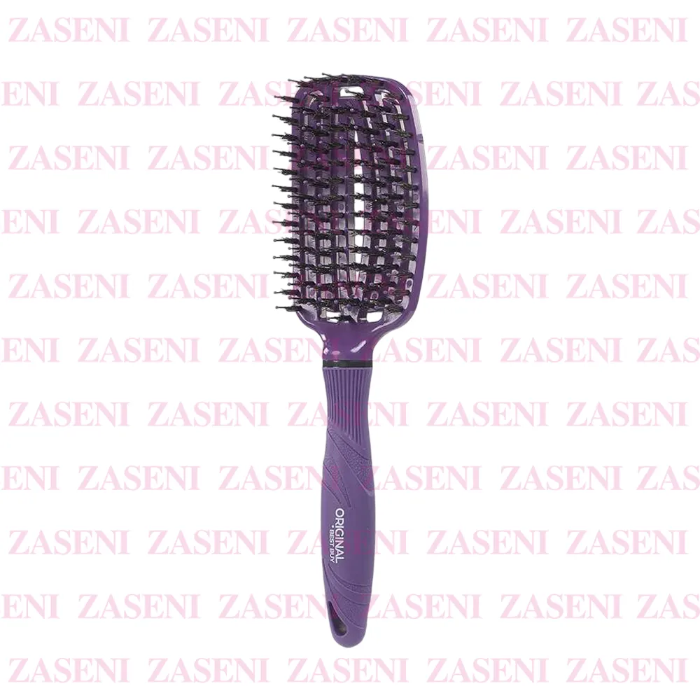 Cepillo Ventilado Cerdas De Jabalí Morado