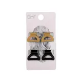Mini Pinzas Pelo Semicírculo Mate 4Uds