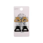 Mini Pinzas Pelo Semicírculo Mate 4Uds