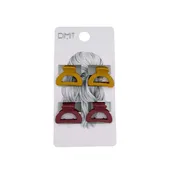 Mini Pinzas Pelo Semicírculo Mate 4Uds