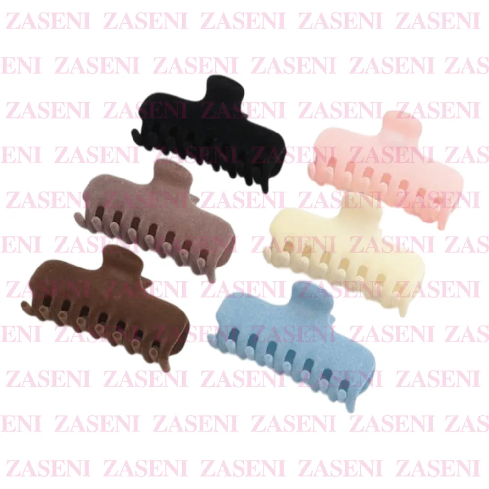 Pinza Pelo Terciopelo Colores Grande 1Ud