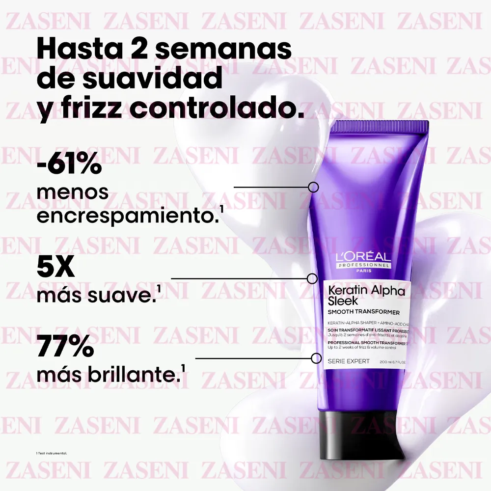 Serie Expert Keratin Alpha Sleek Tratamiento Antiencrespamiento 200ml