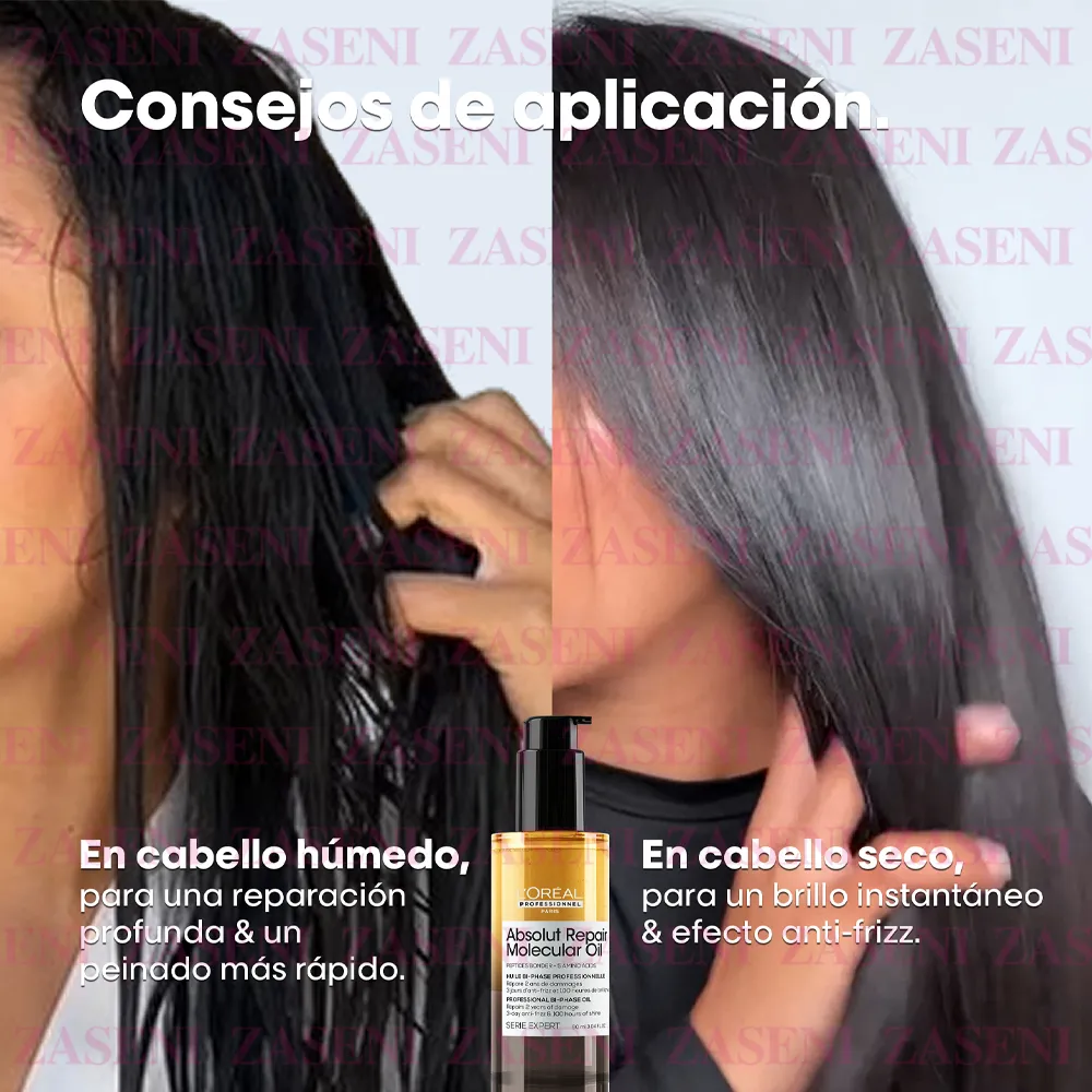 Serie Expert Absolut Repair Molecular Aceite Bifásico Reparador 90ml